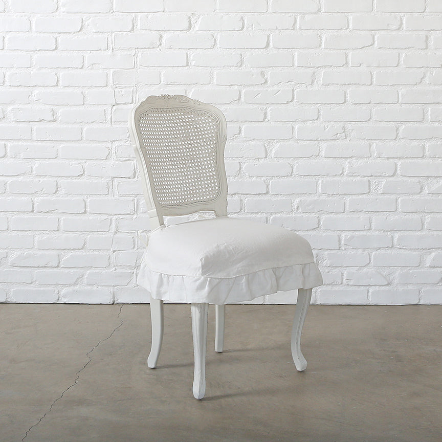 Darcy Armless Chair Oyster Linen Seat Slip