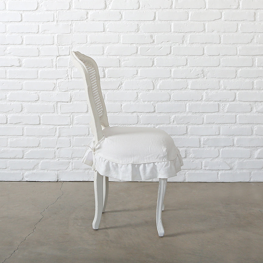 Darcy Armless Chair Oyster Linen Seat Slip