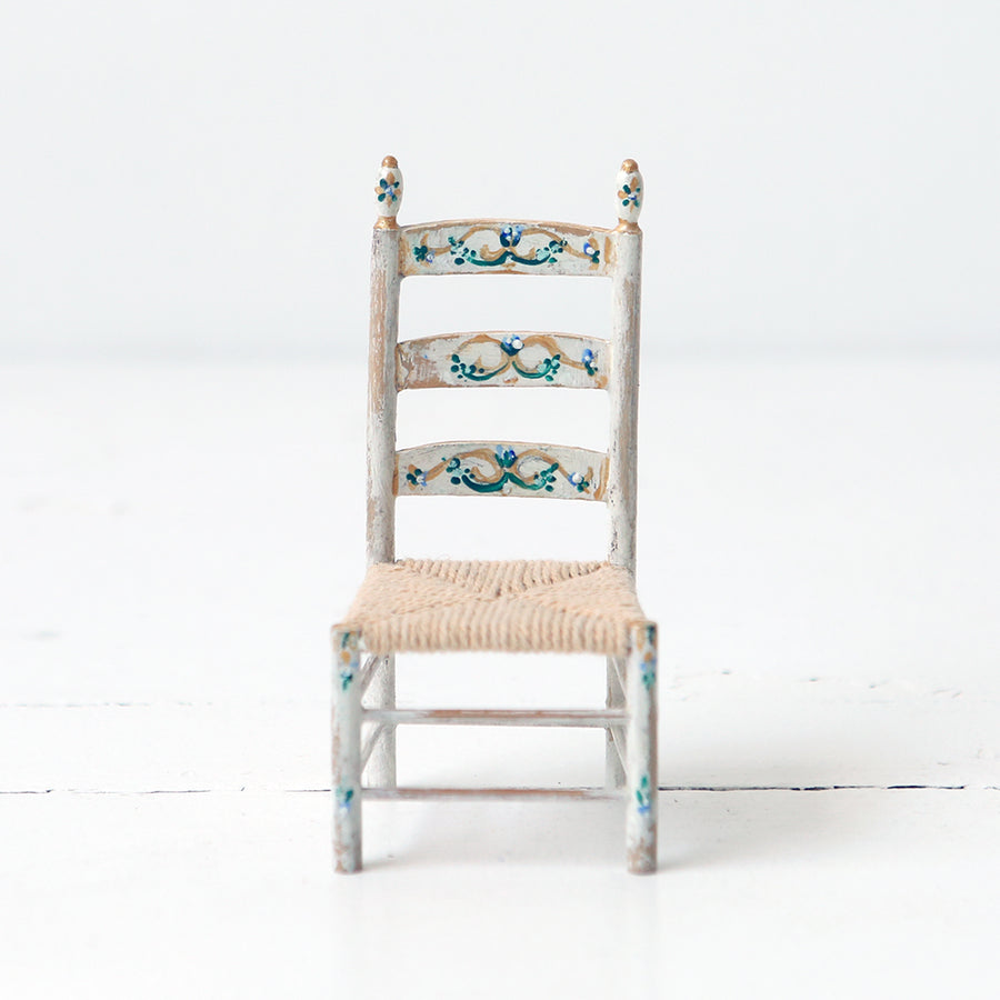 Dollhouse Furniture - Painted Back Chair