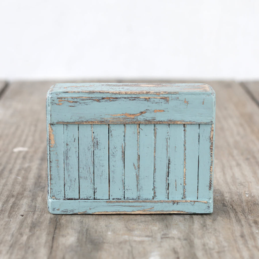 Dollhouse Furniture - Floral Painted Teal Drawers