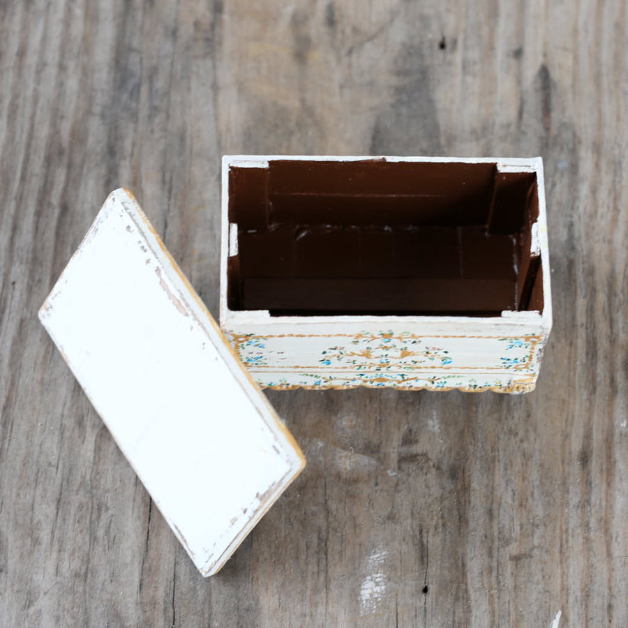 Dollhouse Furniture - Painted Spanish Trunk