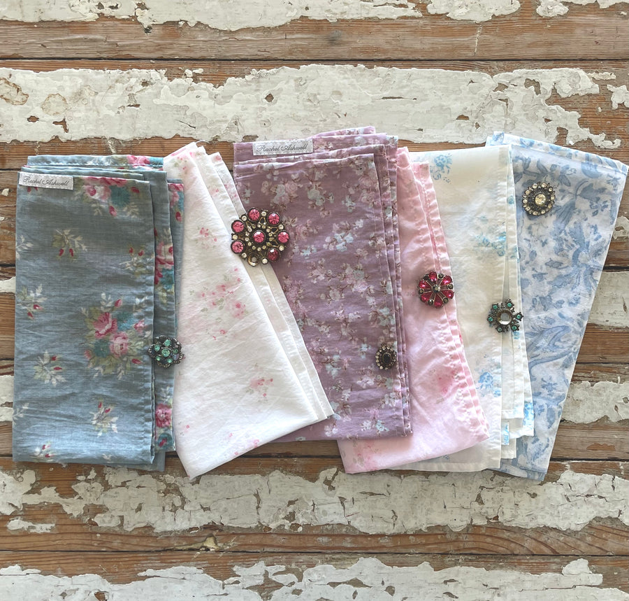Rachel Ashwell® Signature Faded Floral Voile Napkins - Set of 6 - Spring 2023