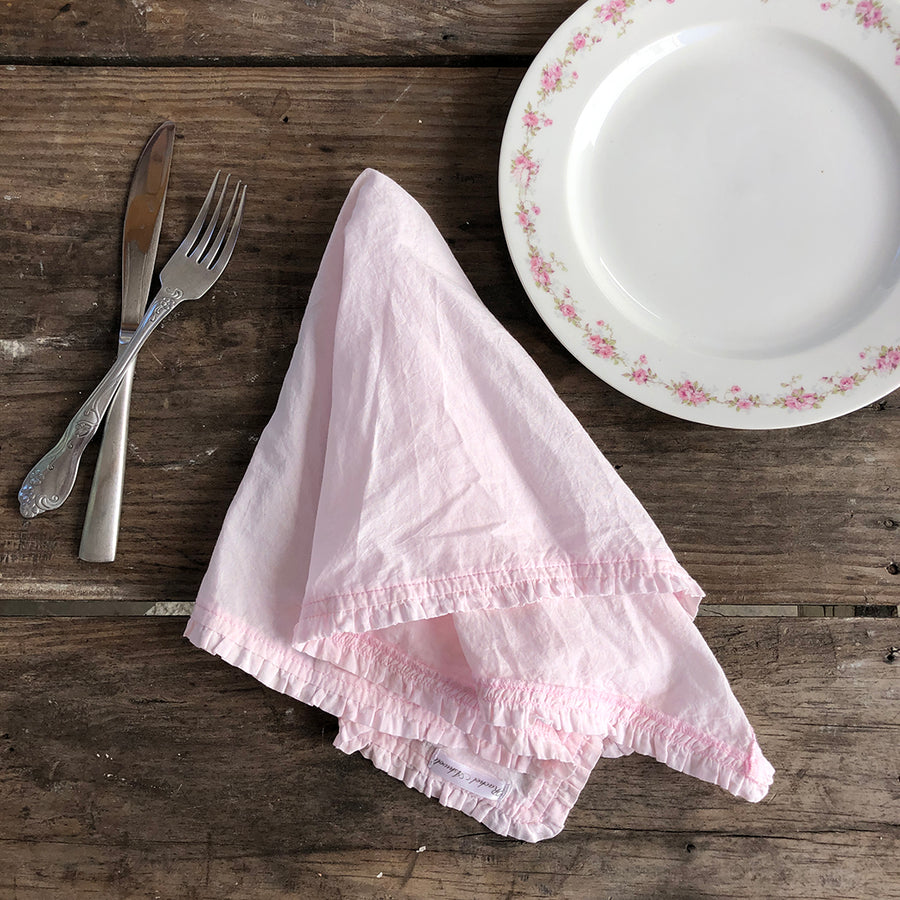 Pink Ruffle Napkin