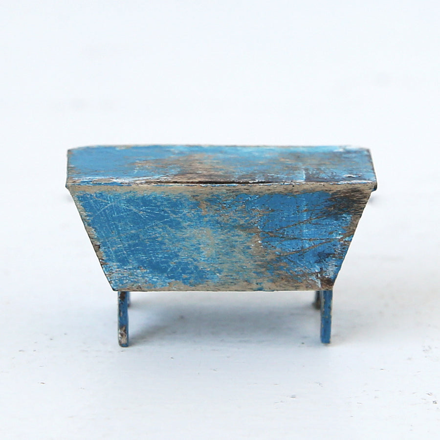 Dollhouse Furniture: Little Nellie Blue Bench