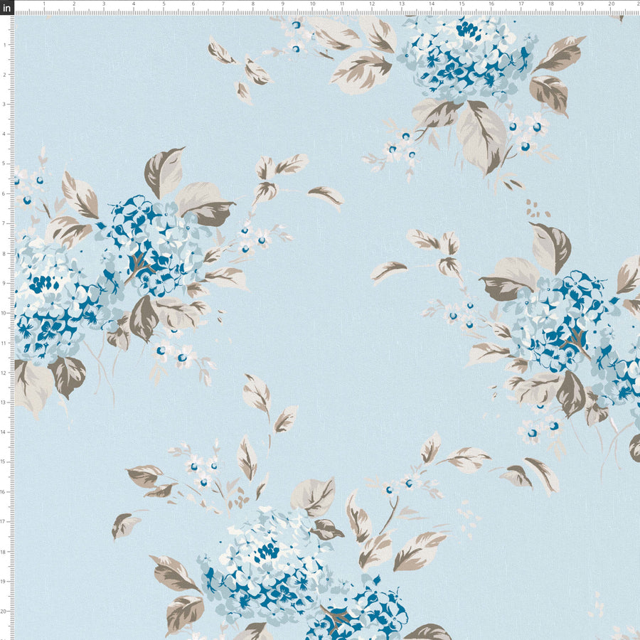 Berry Bloom Blue Pillow