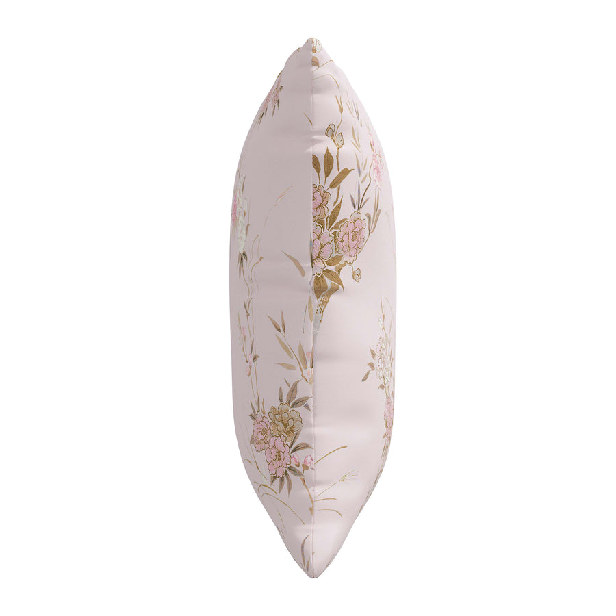 Bird Chinoiserie Pink Pillow