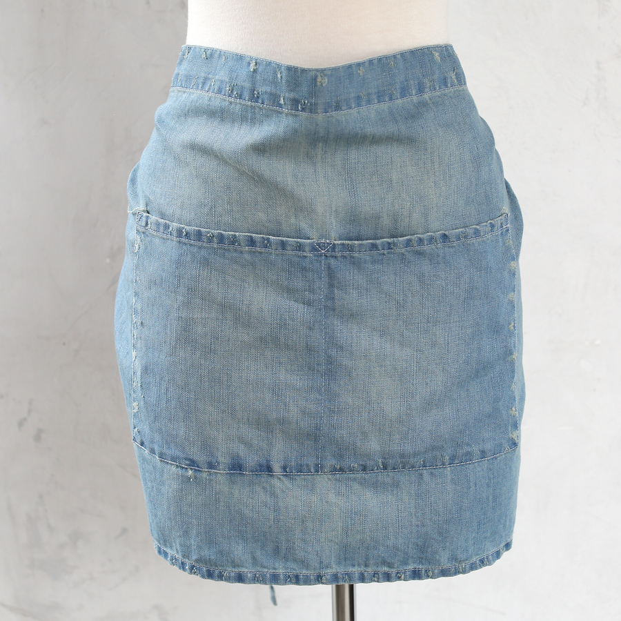 Stonewash Denim Short Apron