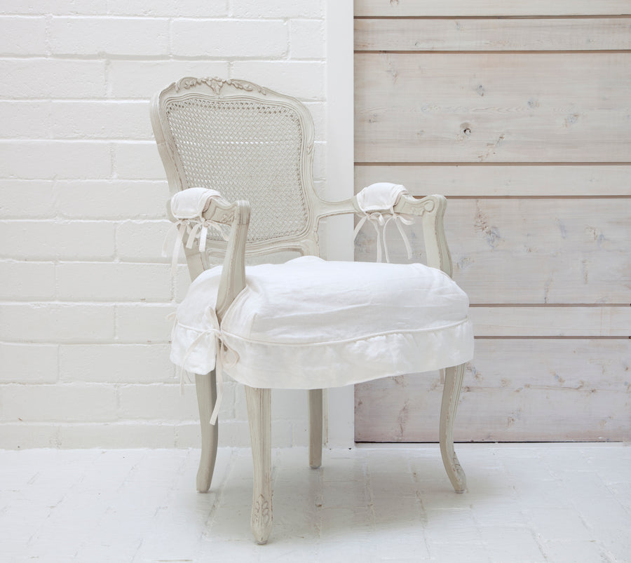 Darcy Armchair Oyster Linen Slips – Rachel Ashwell Shabby Chic Couture