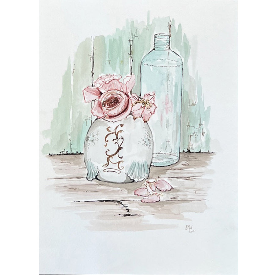 Ben Peck Whiston Original Painting - Hints of Teal