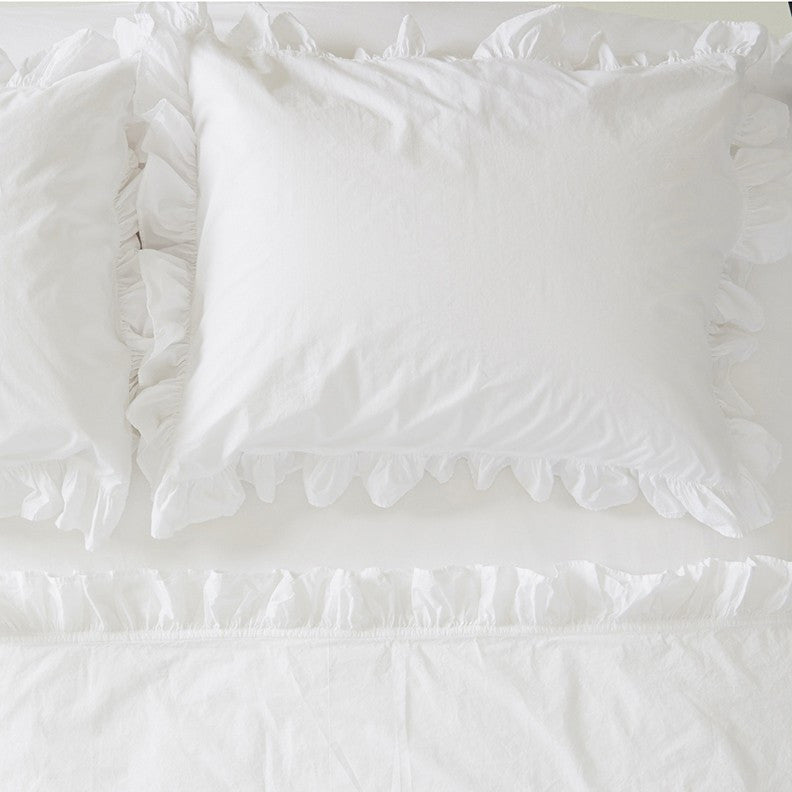 White Ruffle Duvet Cover & Bedding Set | Rachel Ashwell – Rachel ...